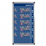Personal-Raum-Plan,  8 Stunden, 23 Spalten, 103x57 cm, 